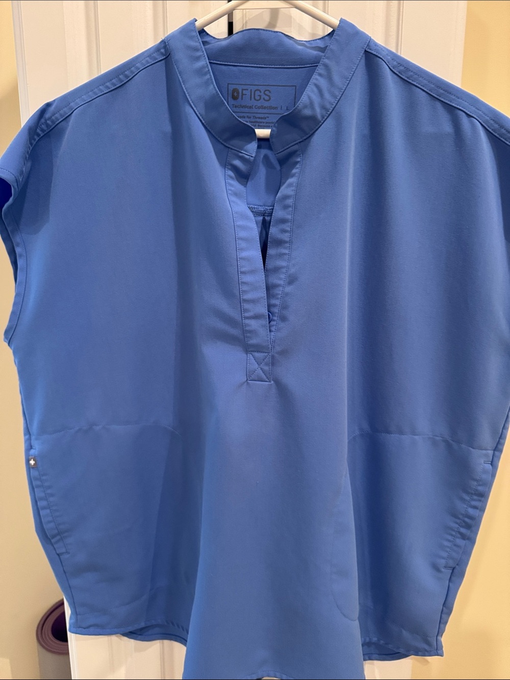 FIGS Women's Ciel Blue Rafaela Scrub Top